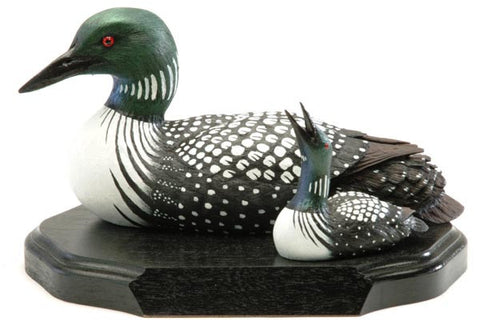 Common Loon Ducks on a Base